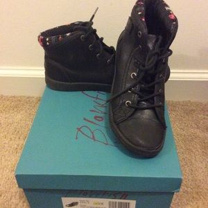 Black hi top Blowfish sneakers